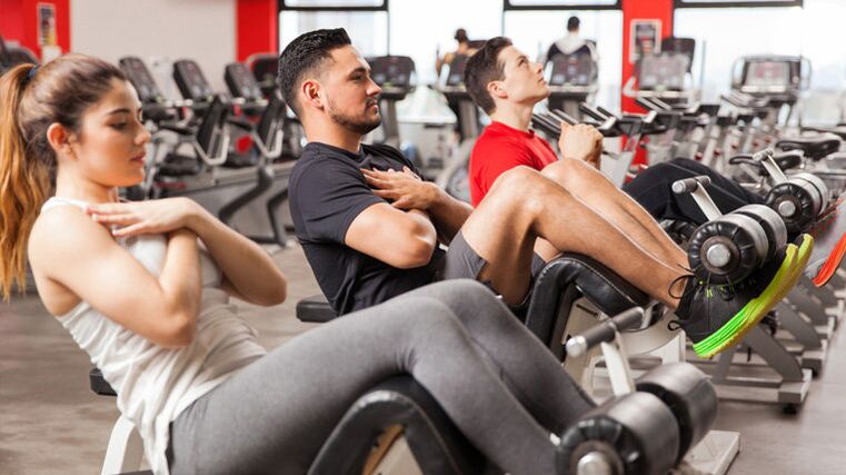 Lektionen im Fitnessstudio